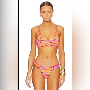 Maaji Women's Coral‎ Lava Liberty Sporty Bralette Bikini set